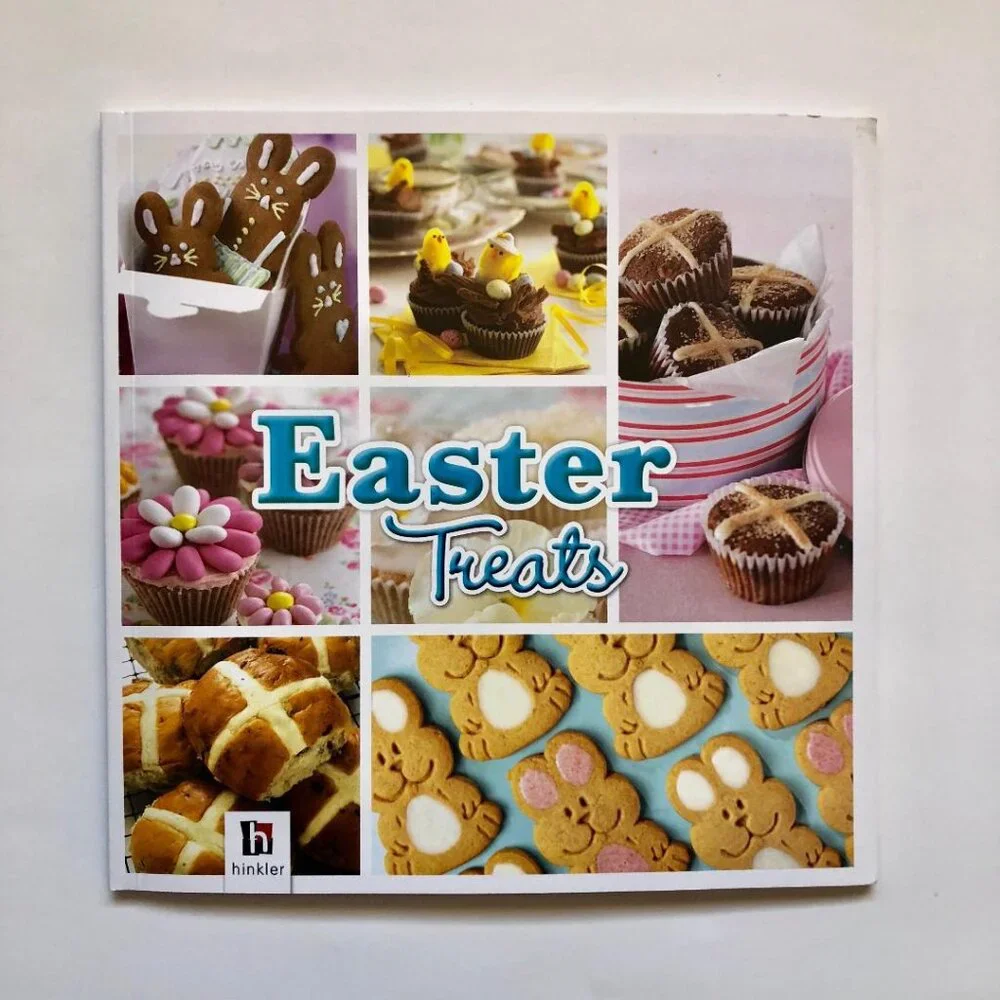 FREE Easter treats baking set, 4 silicone cupcake liners, 48 pg recipe book, NWT